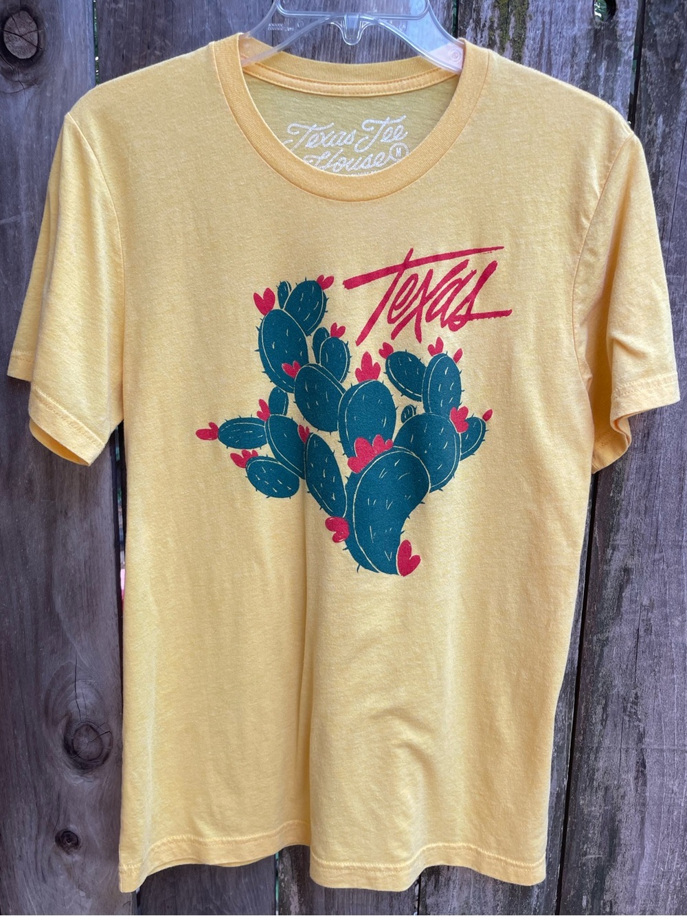 Texas Yellow Cactus Graphic T‑Shirt